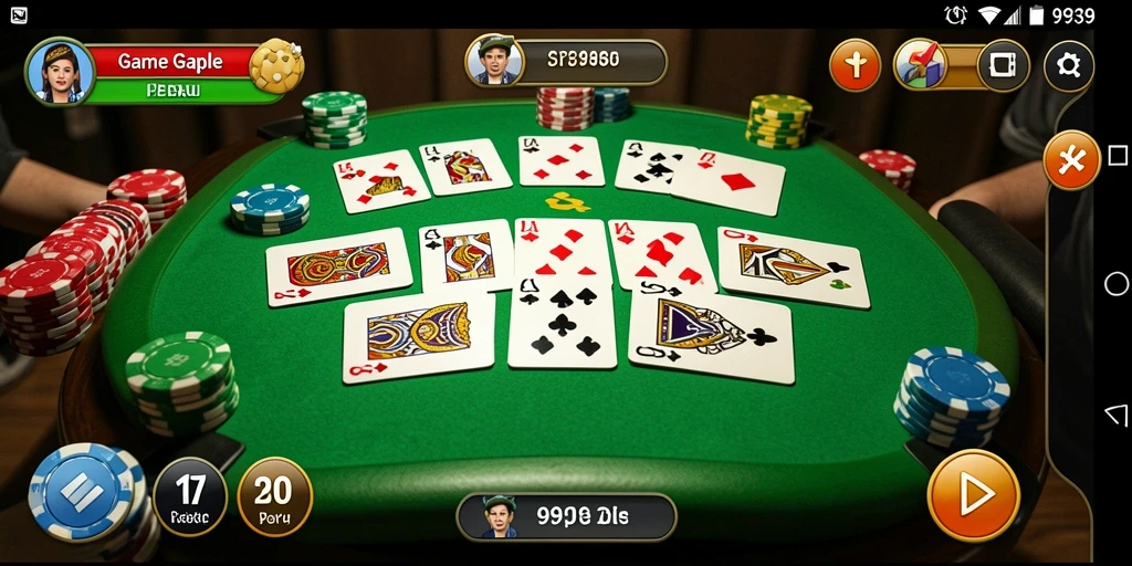 Tampilan gameplay Gaple yang seru dan interaktif di 9939.