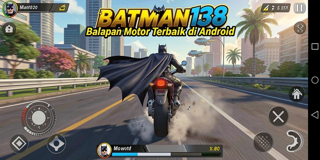 Screenshot utama menampilkan aksi balapan motor yang mendebarkan.