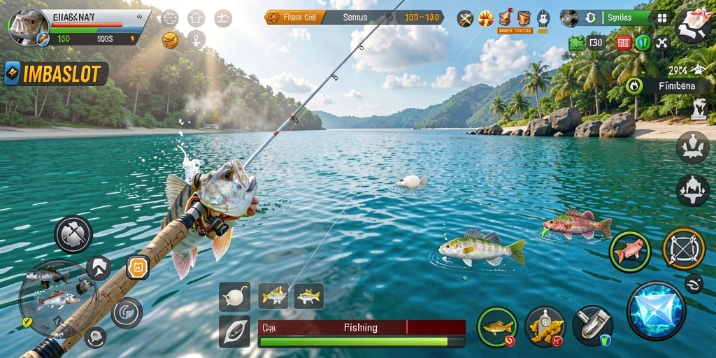 Gameplay seru memancing ikan di IMBASLOT dengan grafis menakjubkan.