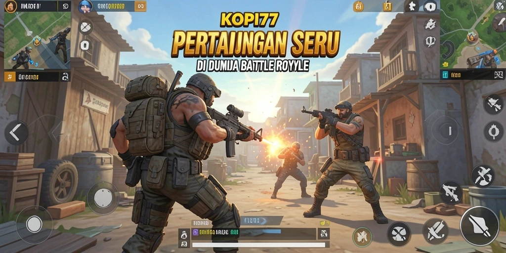 Tampilan gameplay KOPI77 yang menarik di arena Battle Royale.