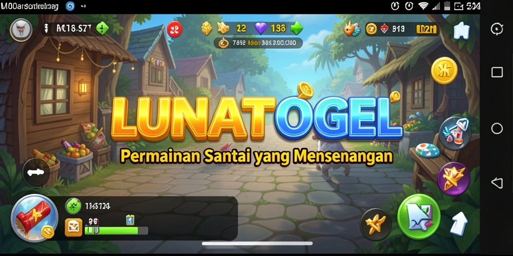 Gameplay seru dan penuh warna di LUNATOGEL.