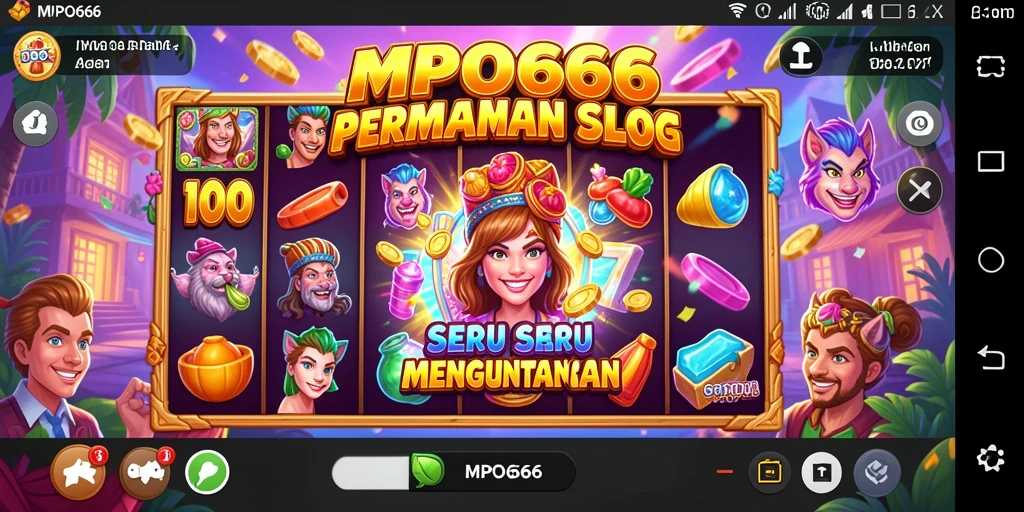 Screenshot MPO666 menampilkan gameplay Slot yang kaya warna dan responsif.