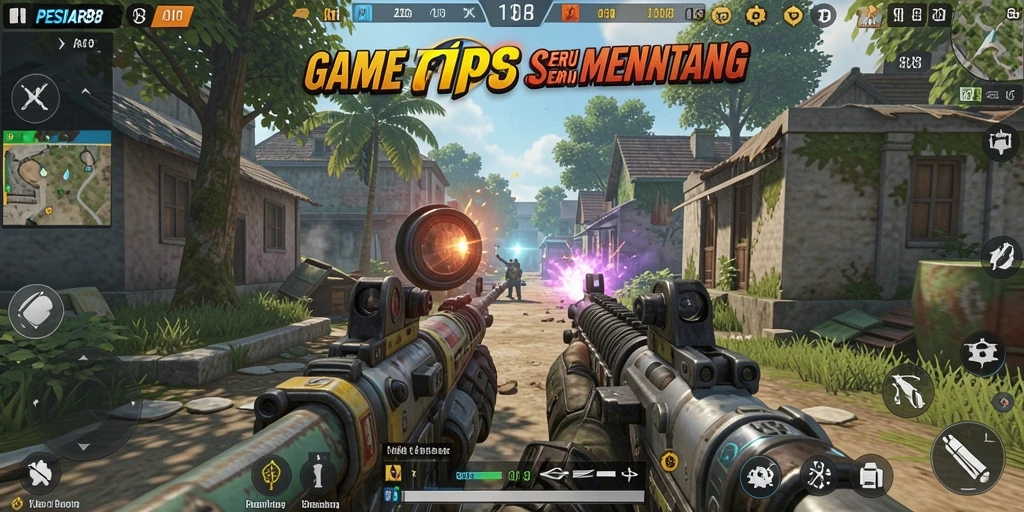 Gameplay seru PESIAR88 dengan aksi tembak-menembak yang mendebarkan.