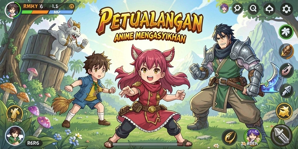 Tampilan gameplay R6R6 yang dinamis dan menarik.