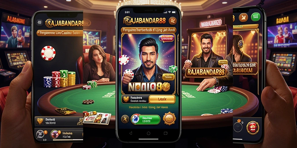 Tampilan gameplay Live Casino di RAJABANDAR88 yang mendebarkan.