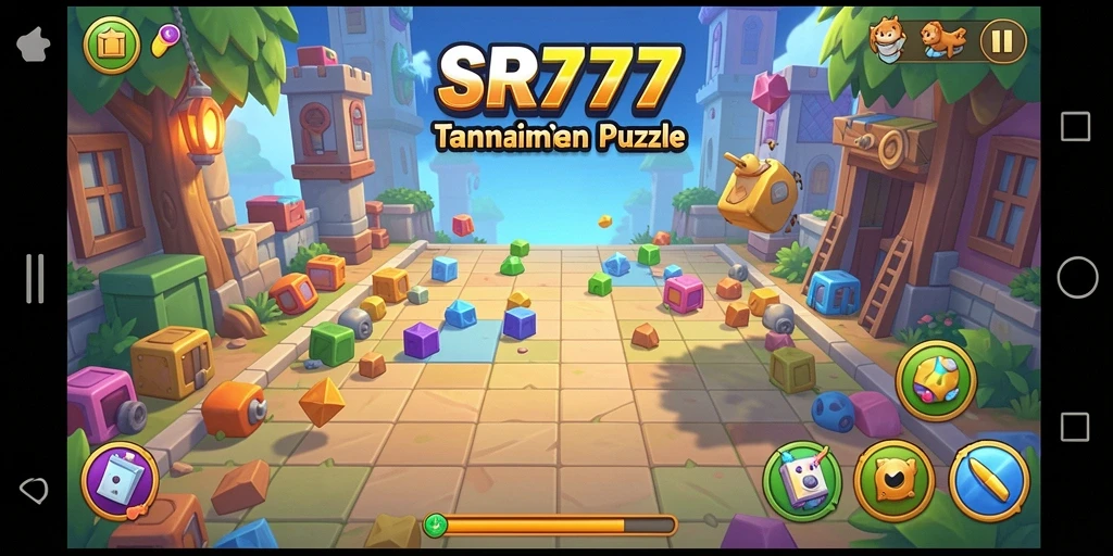 Tampilan utama SR777 dengan berbagai puzzle menantang