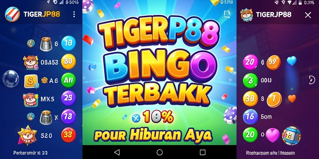 Tampilan gameplay seru dalam aplikasi Bingo TIGERJP88.