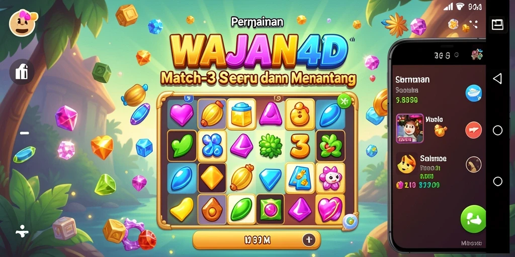 Tampilan gameplay seru dari WAJAN4D yang menantang untuk dimainkan.